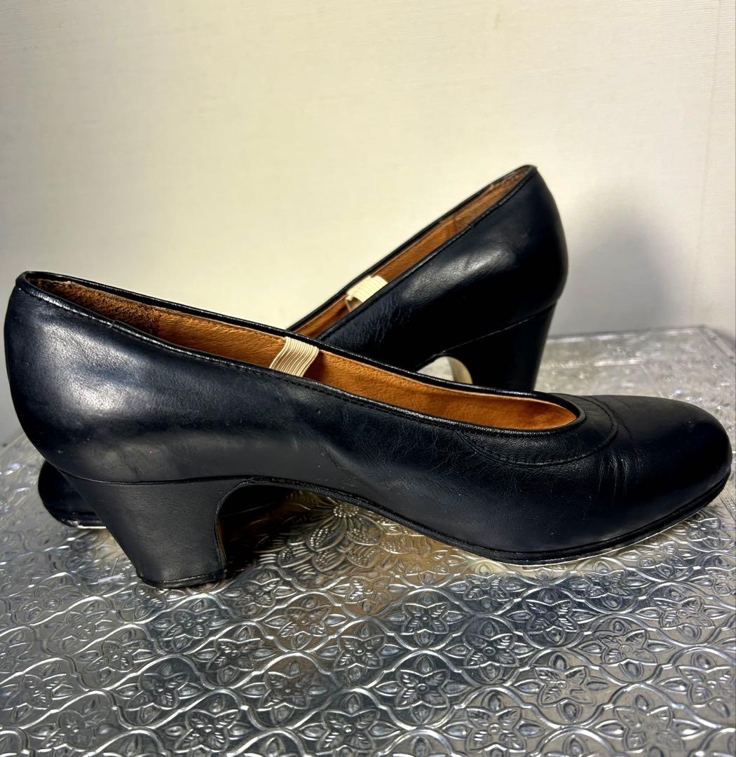 BALL PILMAR 黒いヒール付き　フラメンコシューズ　本革底