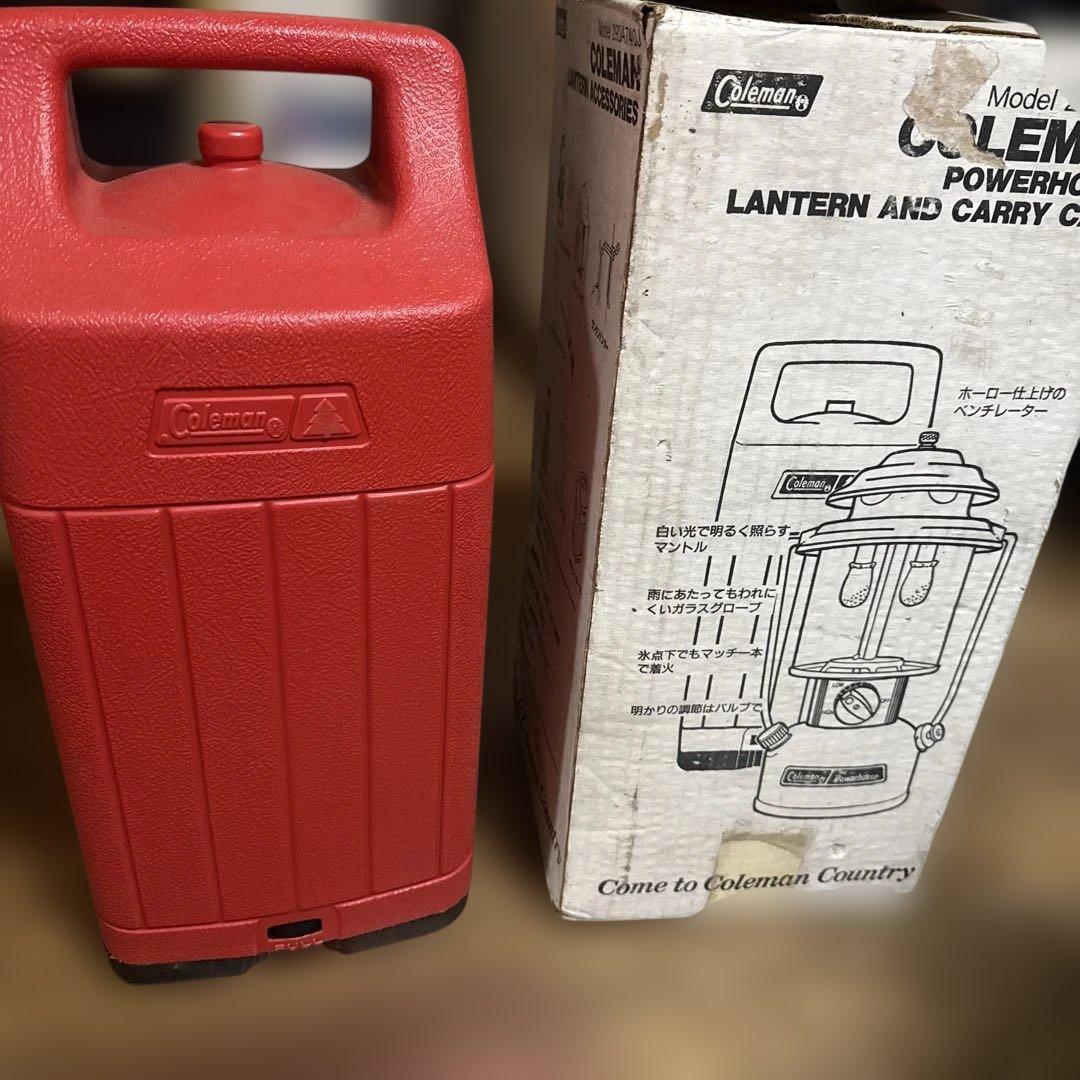 Coleman ガソリンランタン キャリーケース付き　マントルなし
