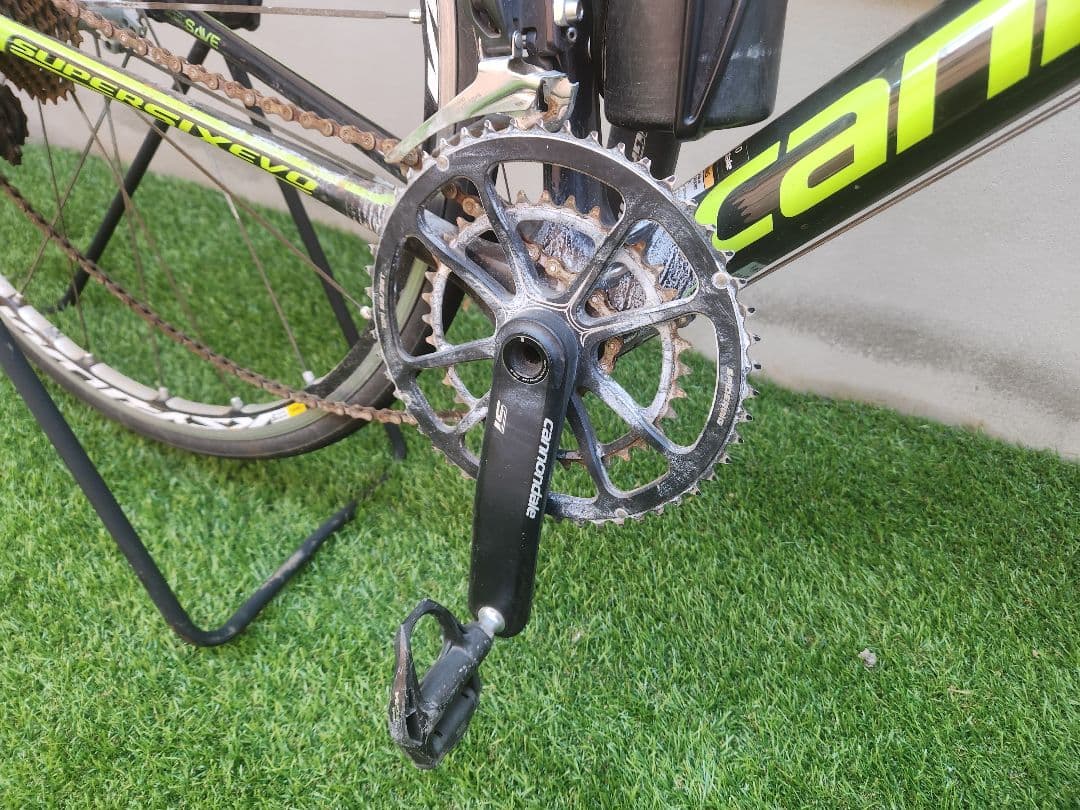 フレーム割れ　引き取りオンリー パーツ取り　Cannondale ロードバイク