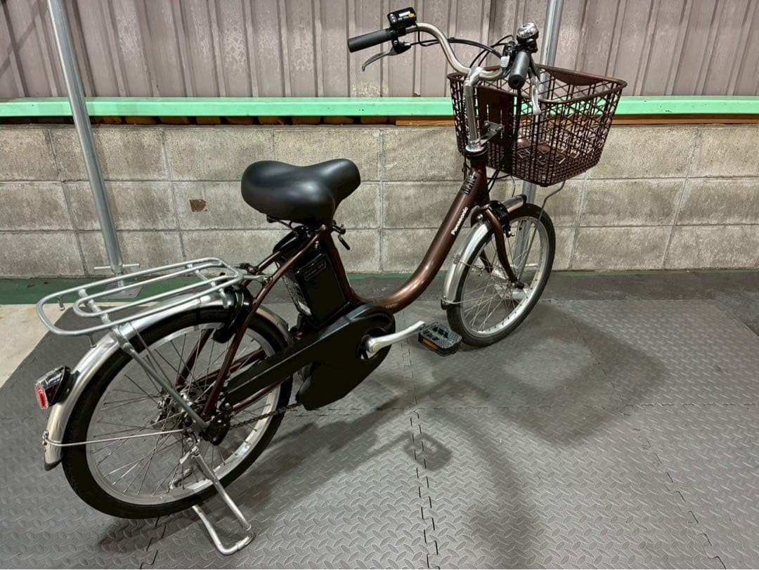 №8705電動自転車パナソニック ビビL 20インチ　ブラウン