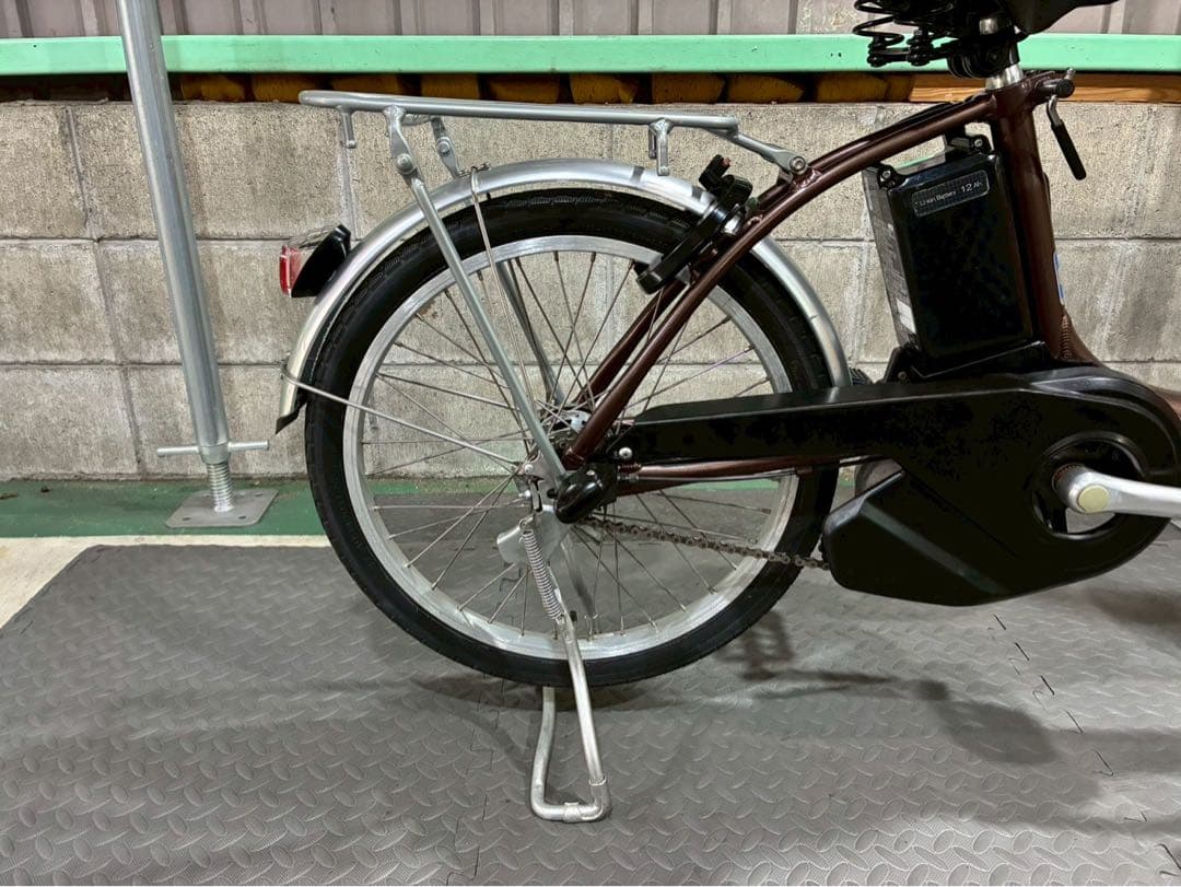 №8705電動自転車パナソニック ビビL 20インチ　ブラウン