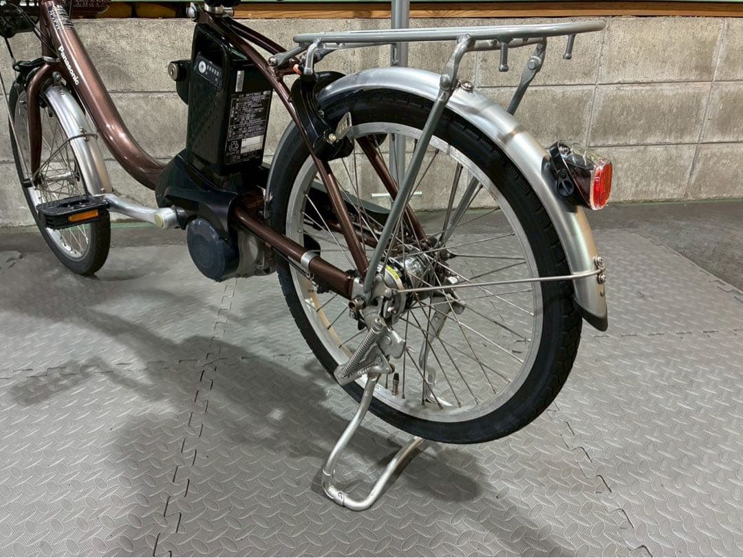 №8705電動自転車パナソニック ビビL 20インチ　ブラウン