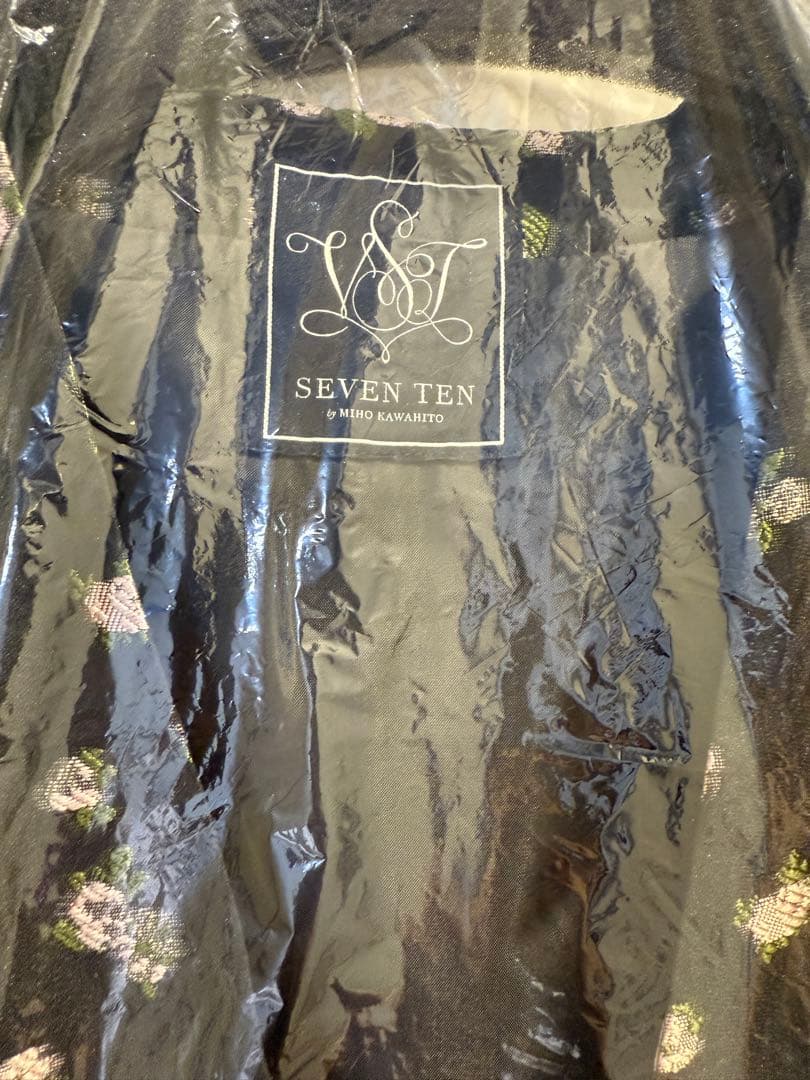 【新品未使用】SEVEN TEN セブンテン　VネックジャガードワンピースS