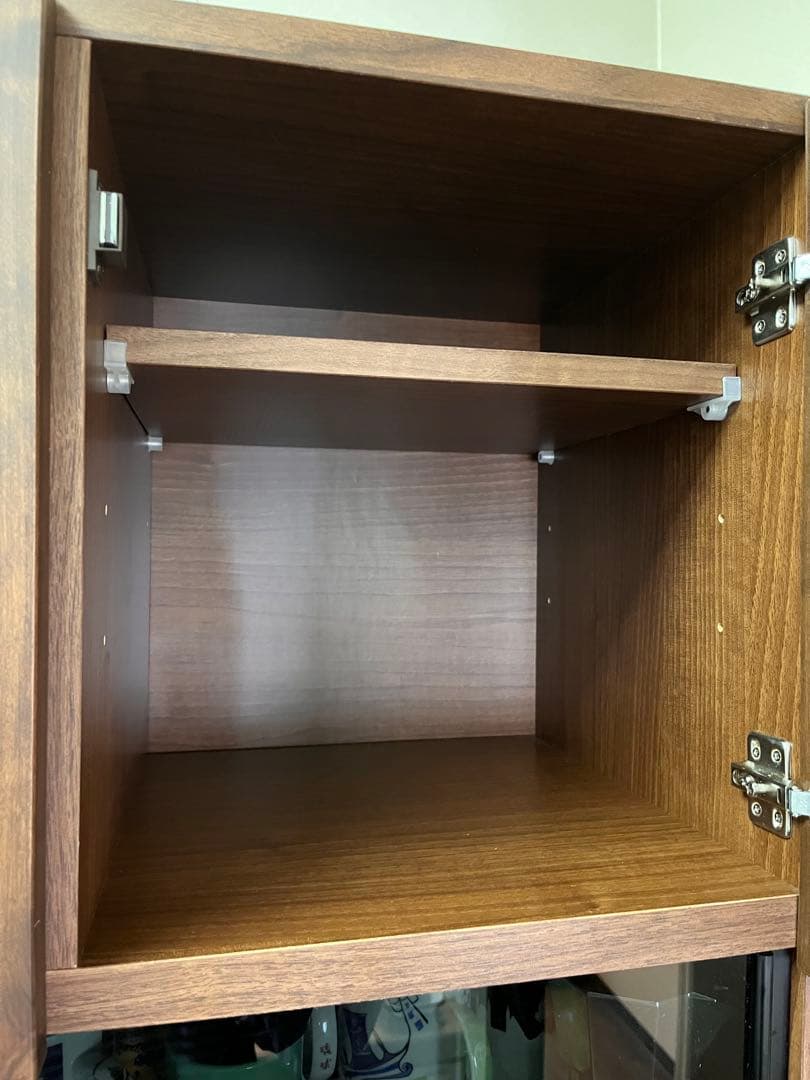 【5/19まで】ダークブラウン 食器棚　大川家具　東馬家具