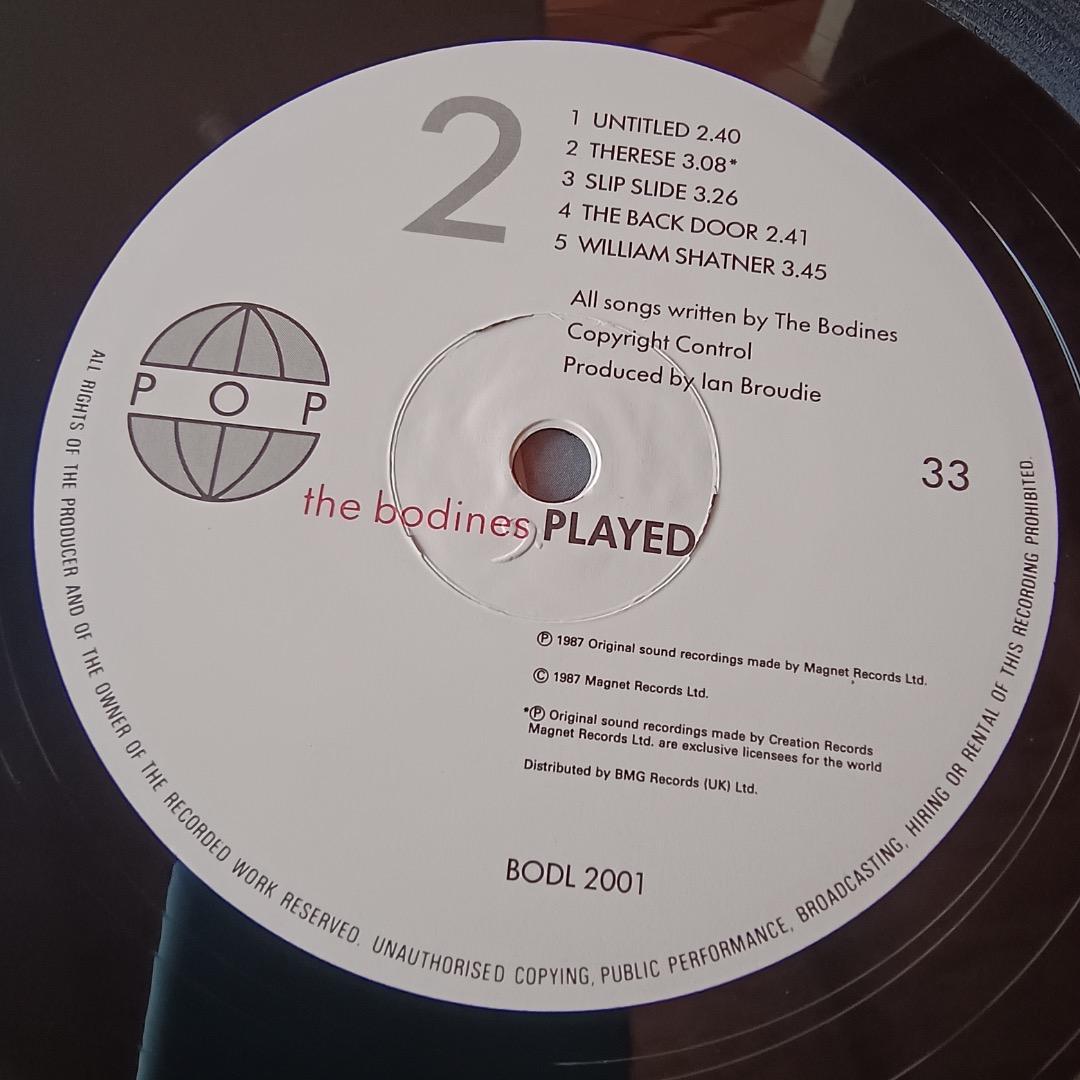 Played（ネオアコ名作LP）/The Bodines