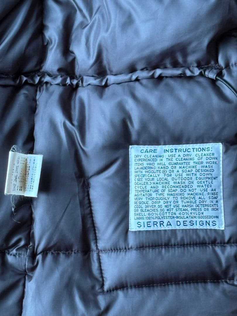 SIERRA DESIGNS ダウンベスト USA S / JPN M