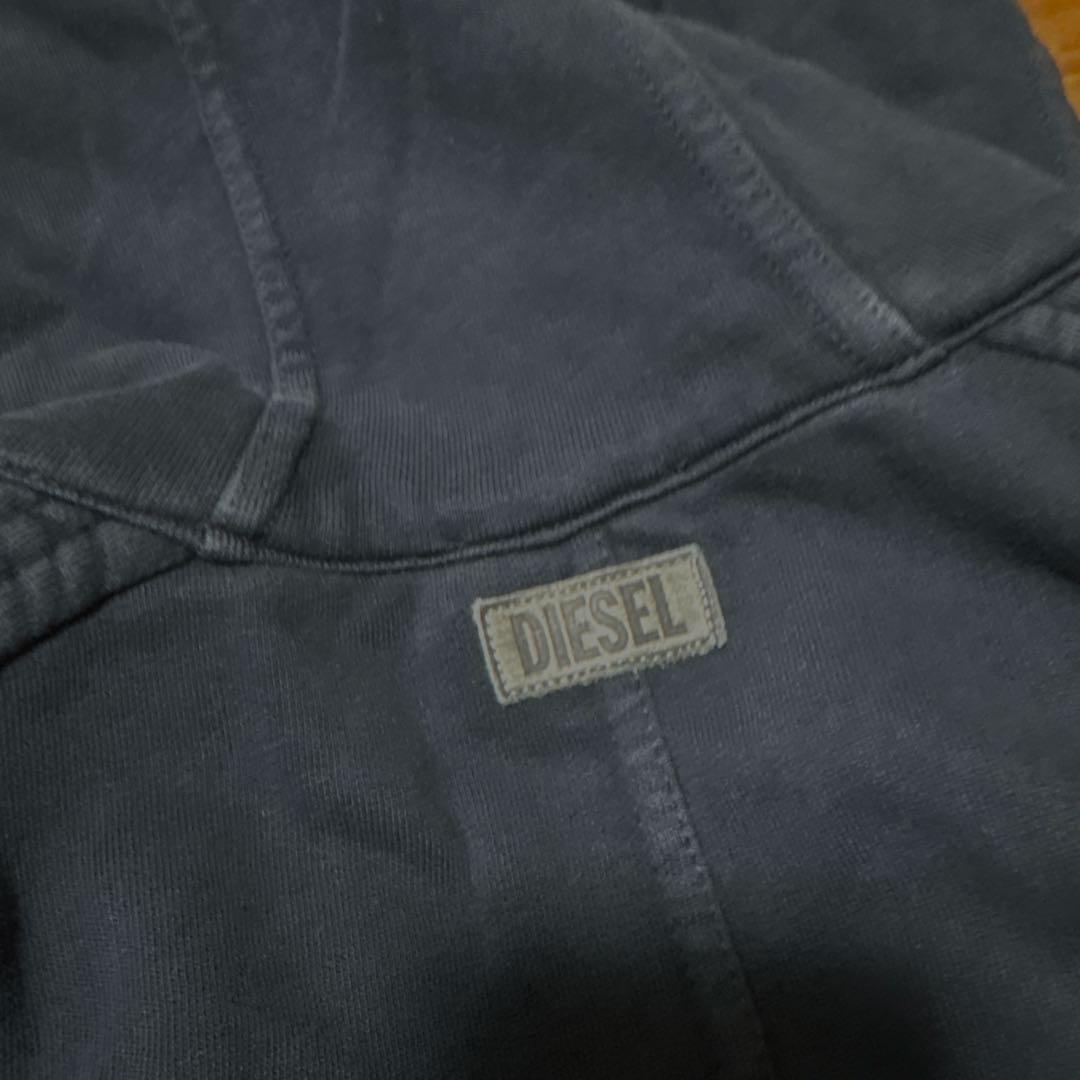 ディーゼルロングスウェットパーカー ワンピース