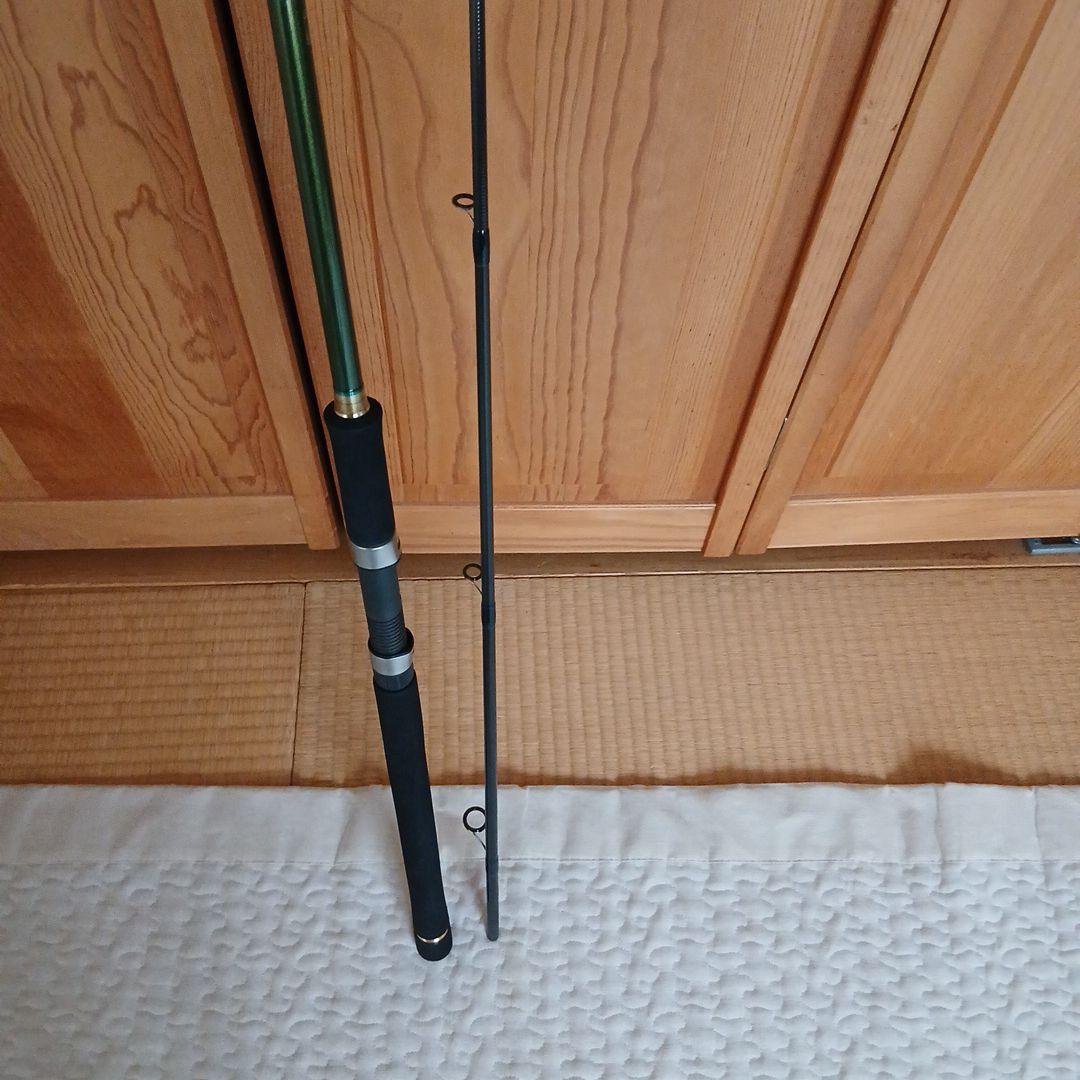 エギングロッド カーボン製 ブラック/グリーン