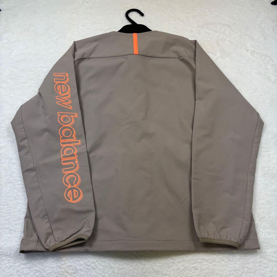 未使用級　new balance ゴルフジャケット 薄て　ベージュ　春ゴルフ