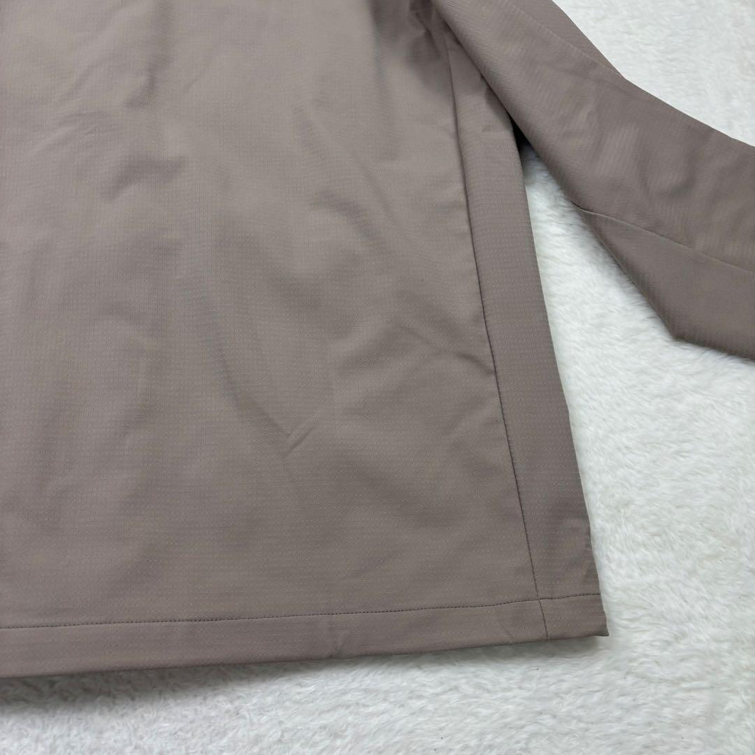 未使用級　new balance ゴルフジャケット 薄て　ベージュ　春ゴルフ