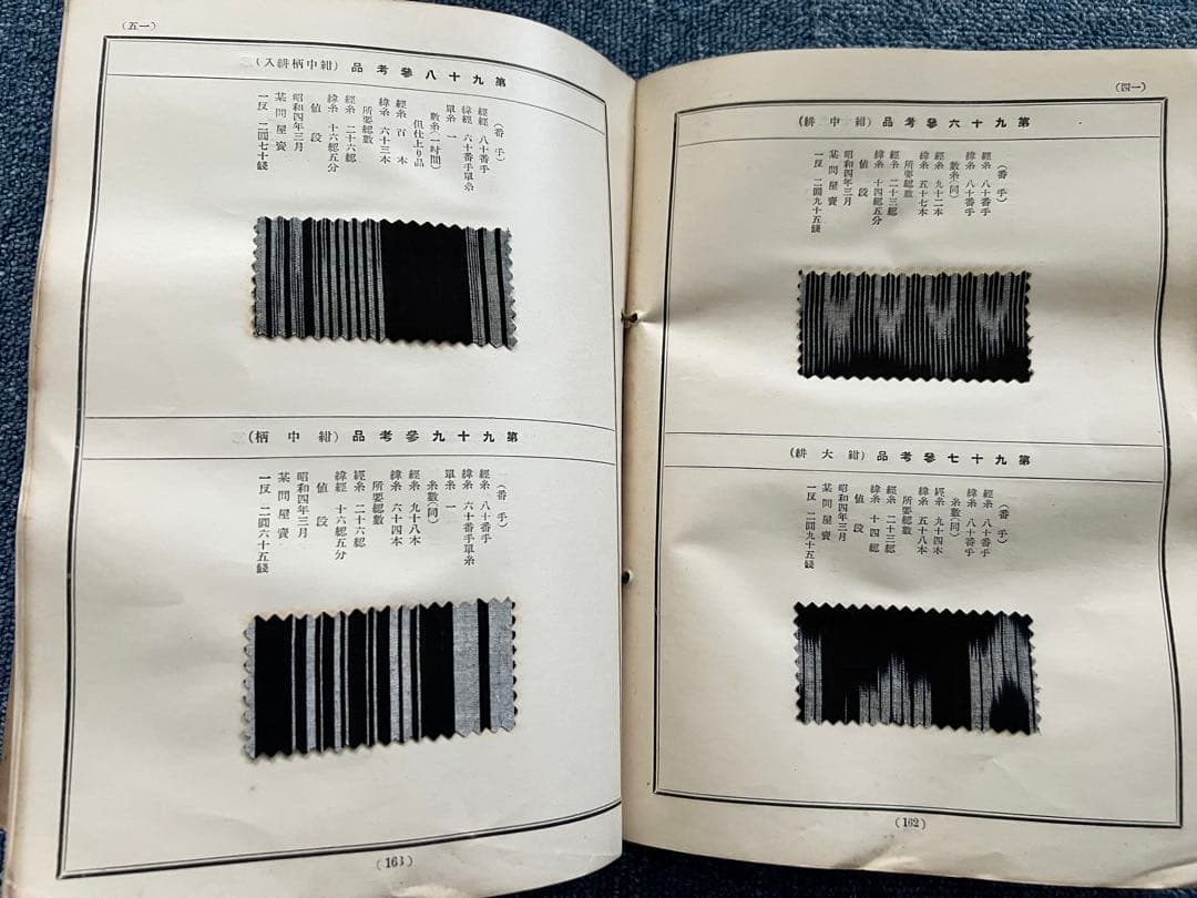 貴重　実用 織物の研究　西村益者　東京織物研究会　昭和5年　1930年