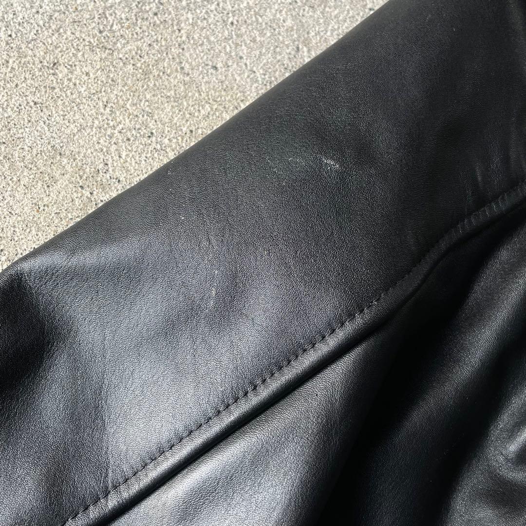 VAN JACKET レザージャケット 馬革 本革 ブラック L