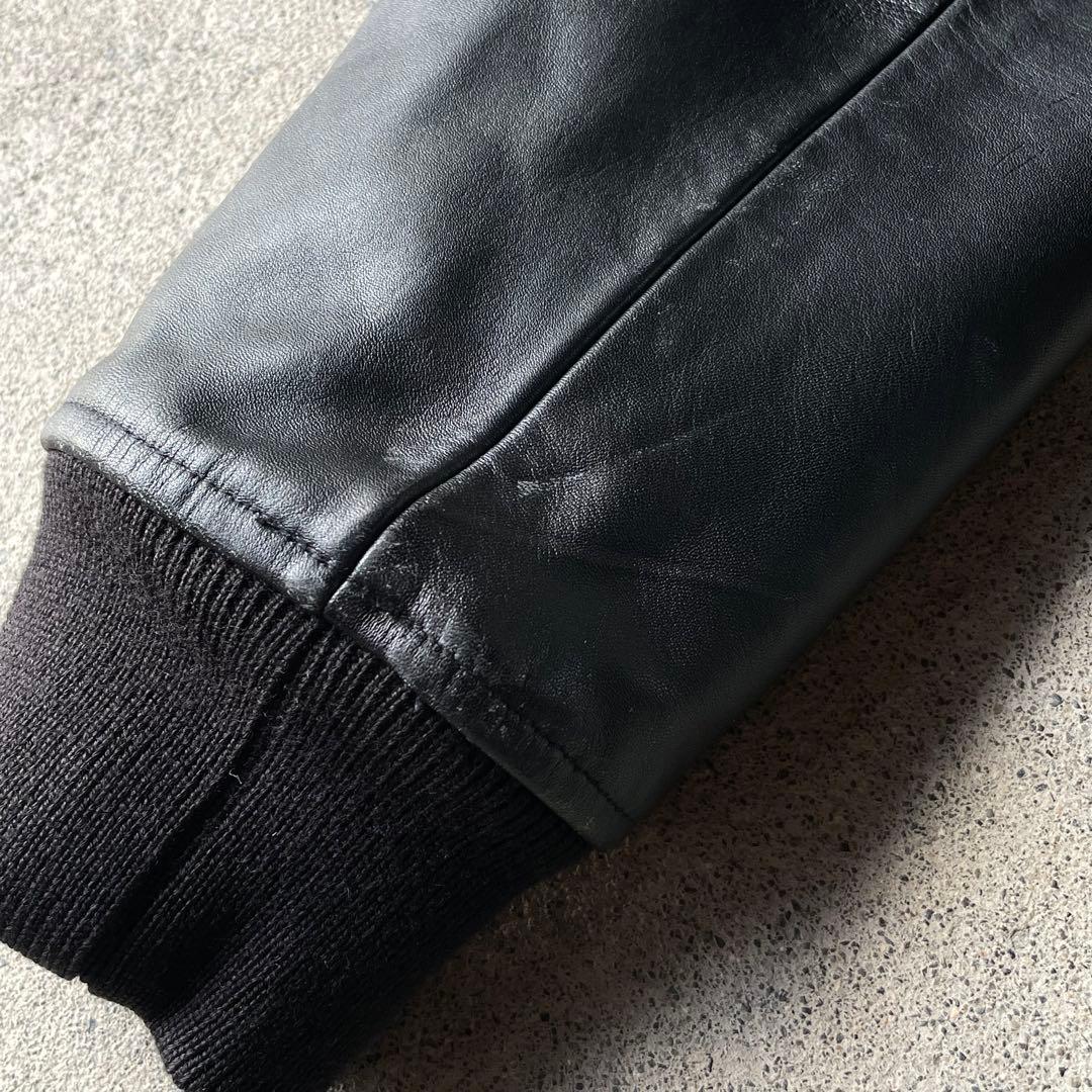 VAN JACKET レザージャケット 馬革 本革 ブラック L