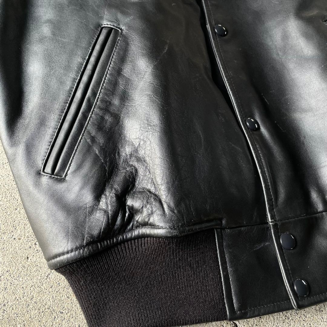 VAN JACKET レザージャケット 馬革 本革 ブラック L