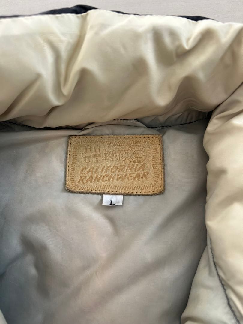 サイズL HbarC ダウンベスト ブラック 70s ロッキーマウンテン 古着