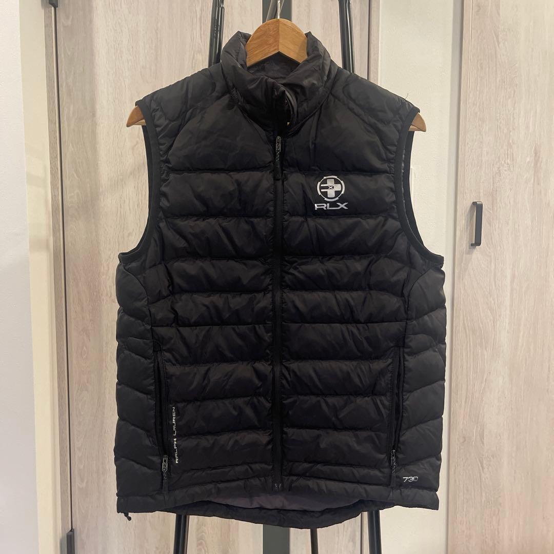 ラルフローレン スポーツ RLX ダウンベスト ゴルフ 黒 ブラック 防寒