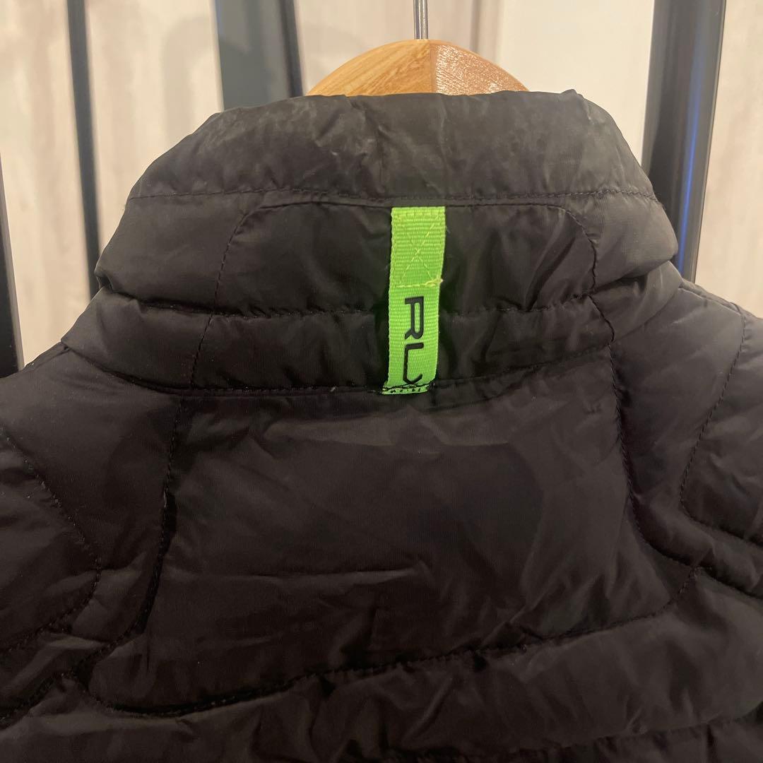 ラルフローレン スポーツ RLX ダウンベスト ゴルフ 黒 ブラック 防寒