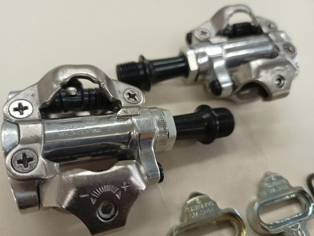 99 【中古】SHIMANO　SPDペダル PD-M540　新品クリート付