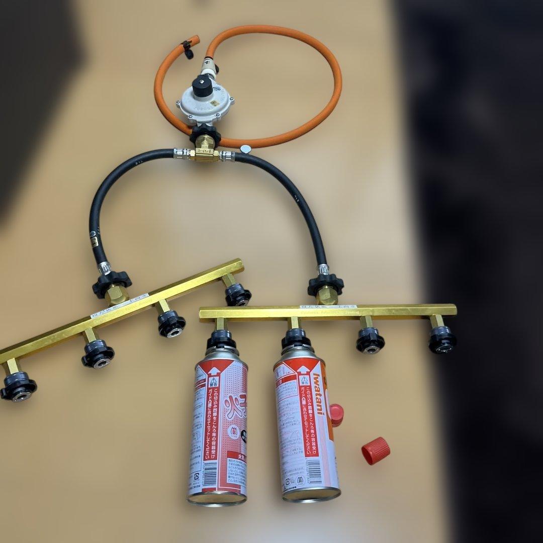 CB缶対応　カセットガス　ガス　アダプター　8STYLE　カルフォルニアパティオ