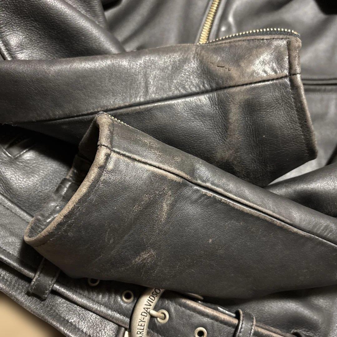 Mサイズ ハーレーダビッドソン　純正　Ｗライダースジャケット　ブラック