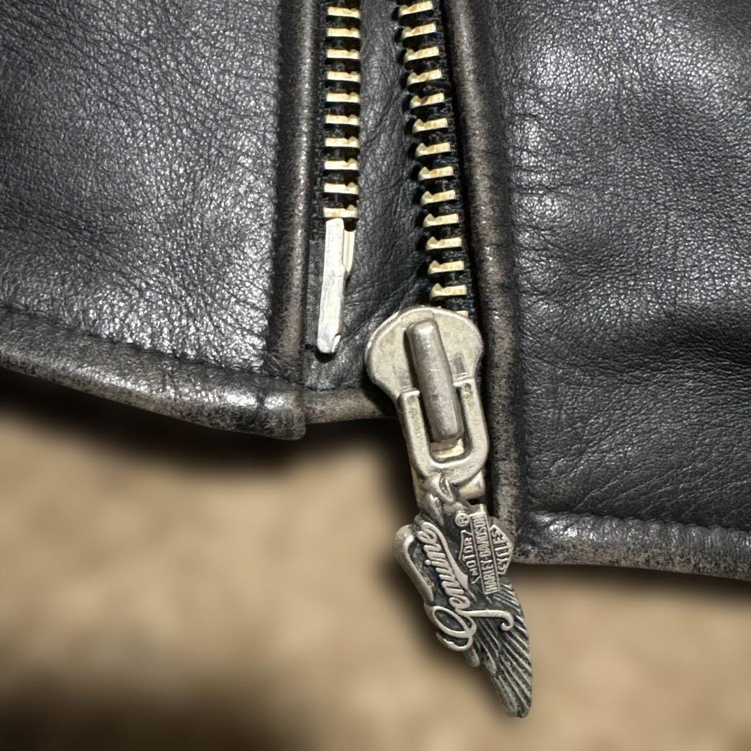 Mサイズ ハーレーダビッドソン　純正　Ｗライダースジャケット　ブラック