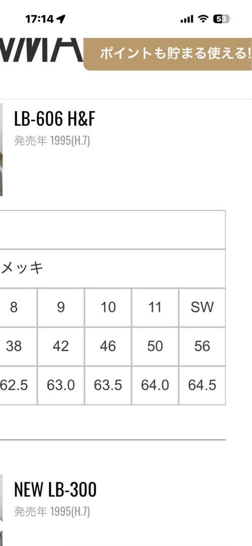 ホンマアイアンセット ９本セット　金モグラＬＢ６０６