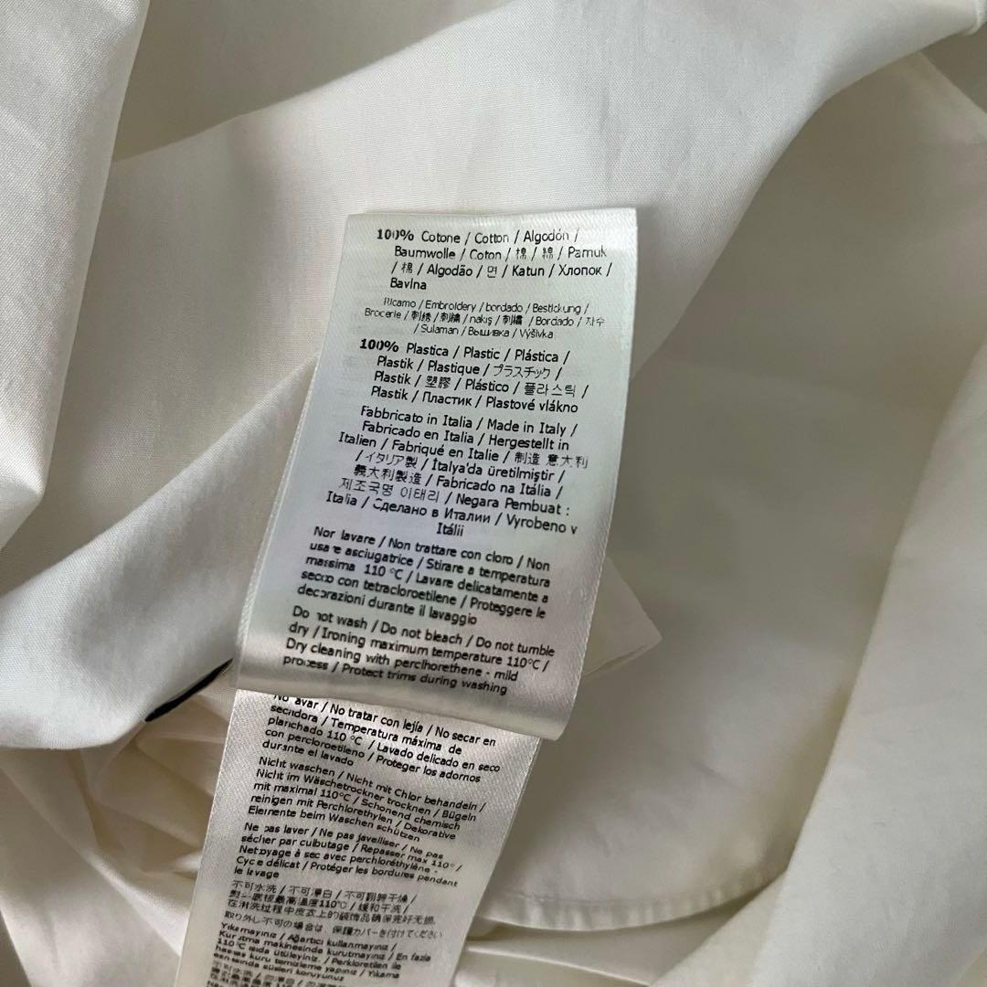 現行♡フェンディ パールカフス ボウタイワンピース バイカラー ロング 36