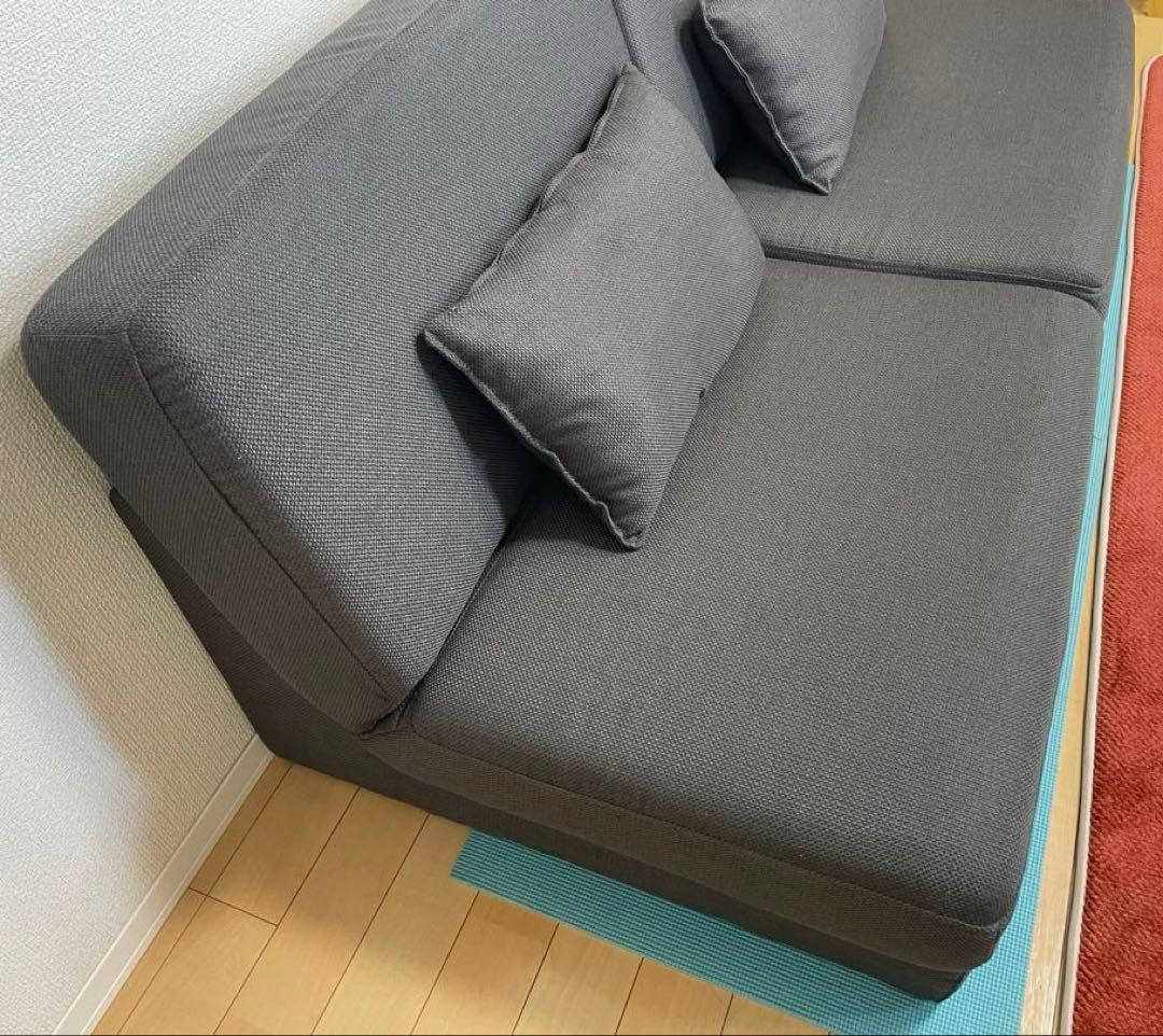 ソファベッド　パーシー GY コンパクト　一人掛け