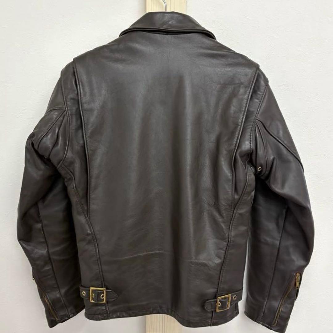 【ライナー付】 schott ショット 642 ダークブラウン　シングル　32