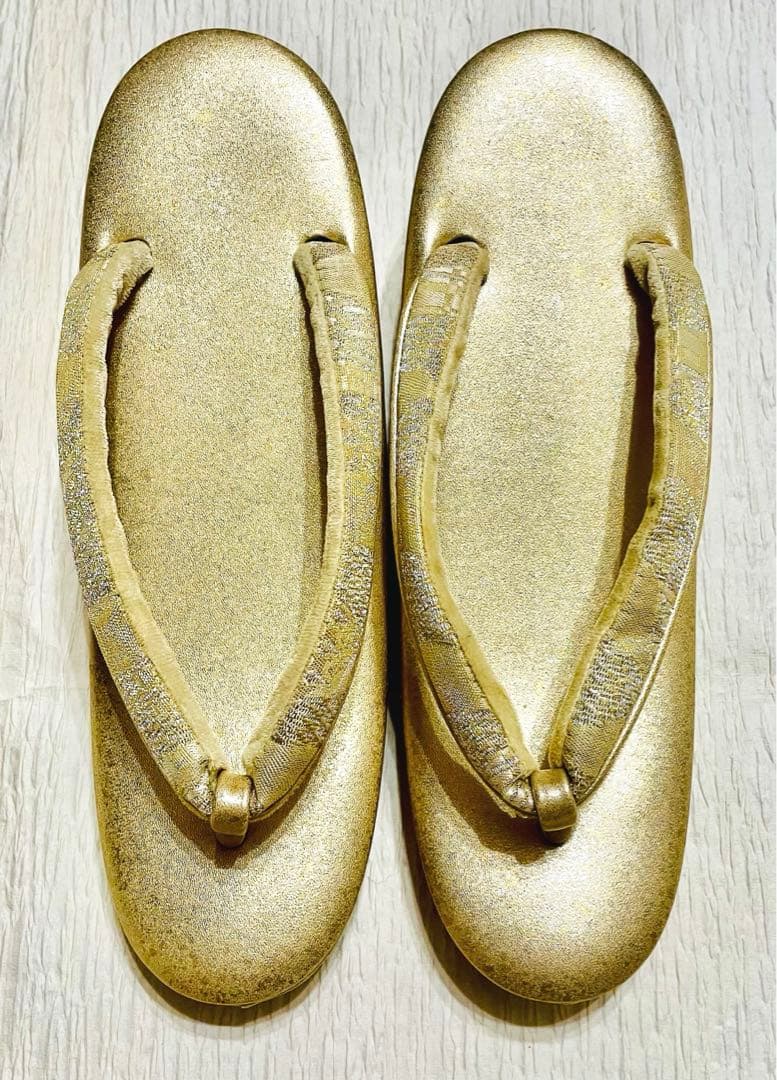 日本製　紗織　ゴールド　帯地 フォーマル用　草履バッグ　セット♡