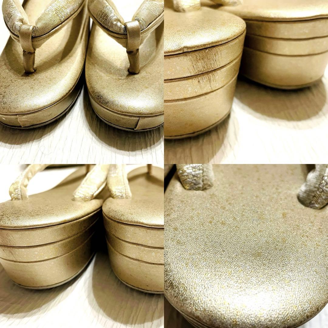 日本製　紗織　ゴールド　帯地 フォーマル用　草履バッグ　セット♡