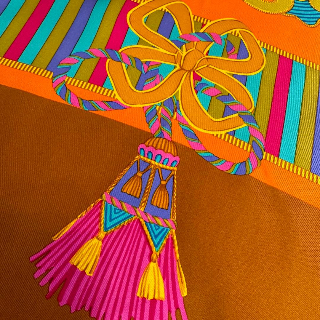 LONGCHAMP ロンシャン　シルク　大判スカーフ