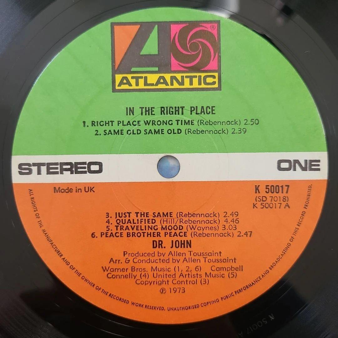 ★ＵKオリジナル盤★『イン・ザ・ライト・プレイス』ドクター・ジョン