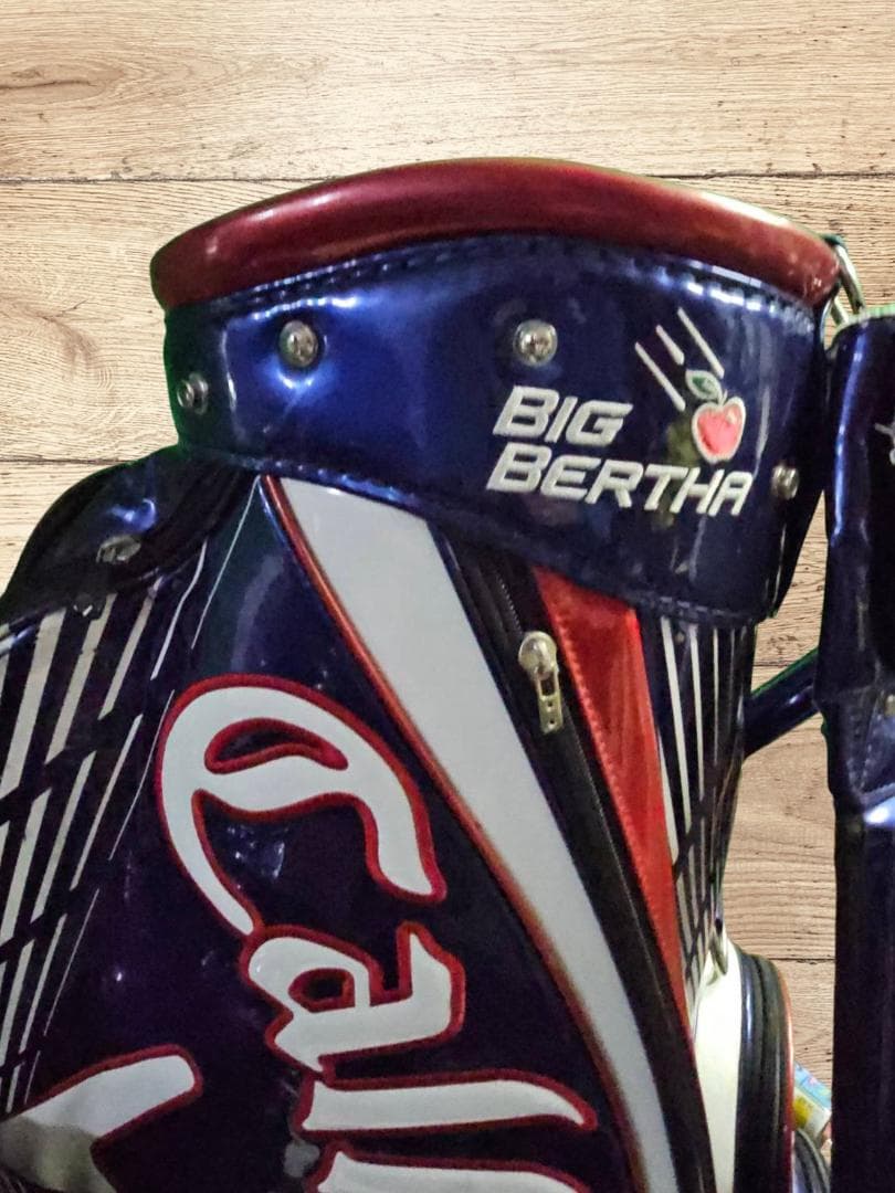 送料無料/美品Callaway Big Bertha エナメル高級キャディバッグ