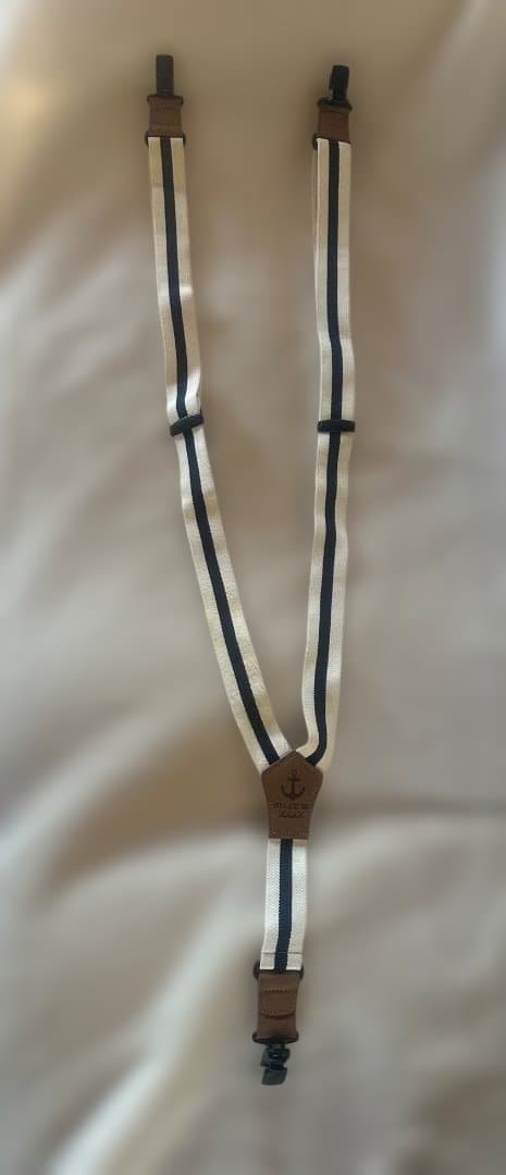 muta ストライプ 　サスペンダーベルト