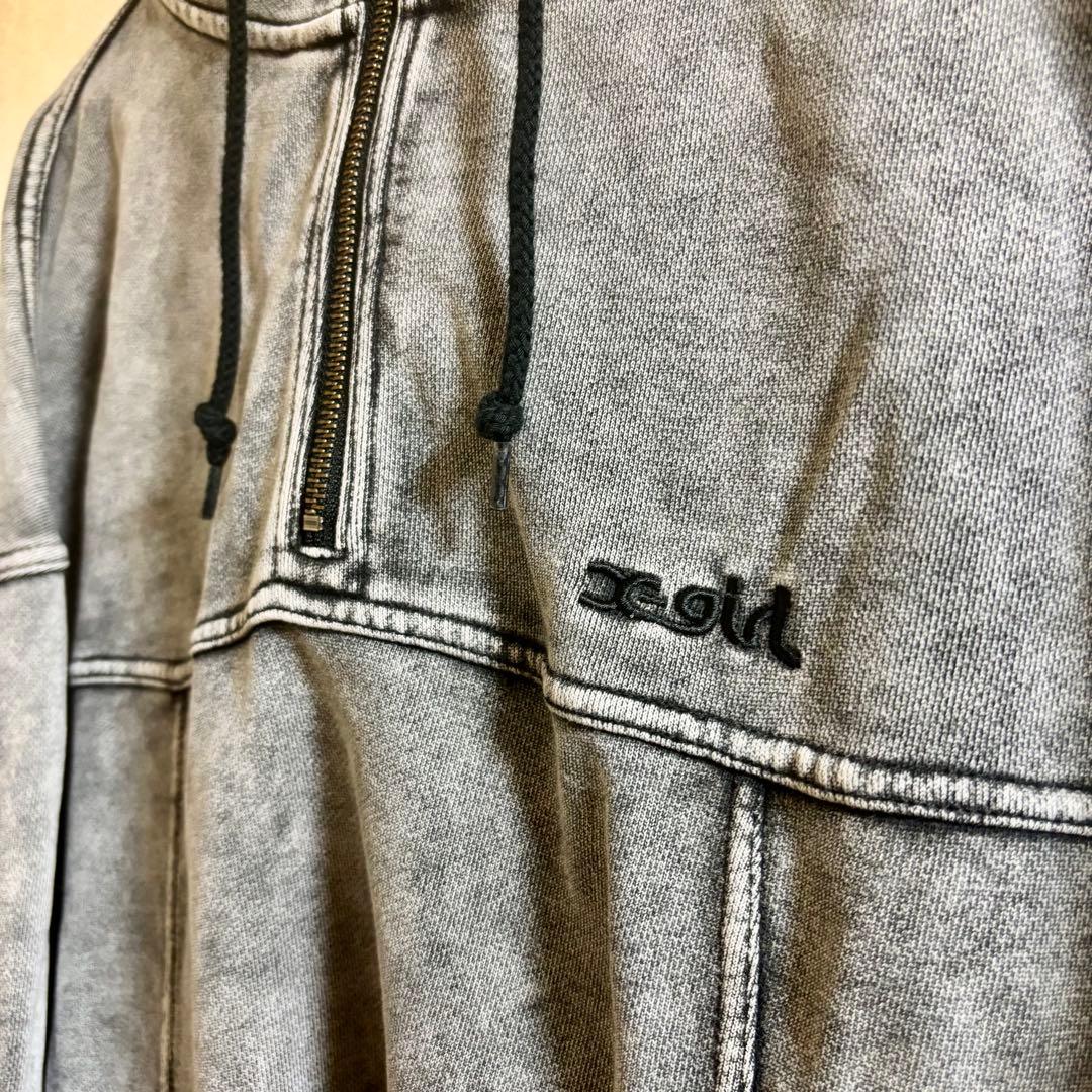 【美品】X-girl ACID WASH SWEAT HOODIE M