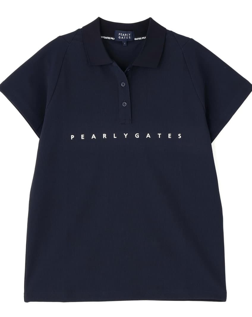 パーリーゲイツ　フルダルパールトリコット半袖ポロシャツ サイズ1 新品 ネイビー