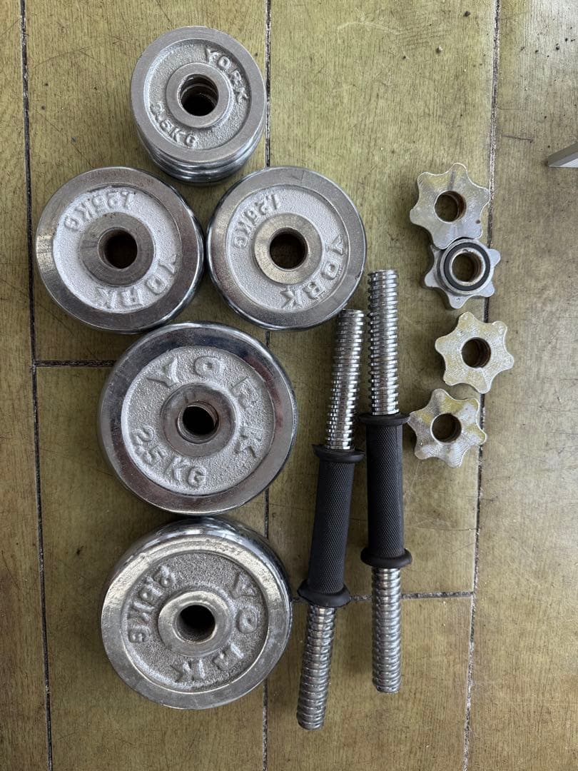 york ダンベル セット 20kg 各10kg