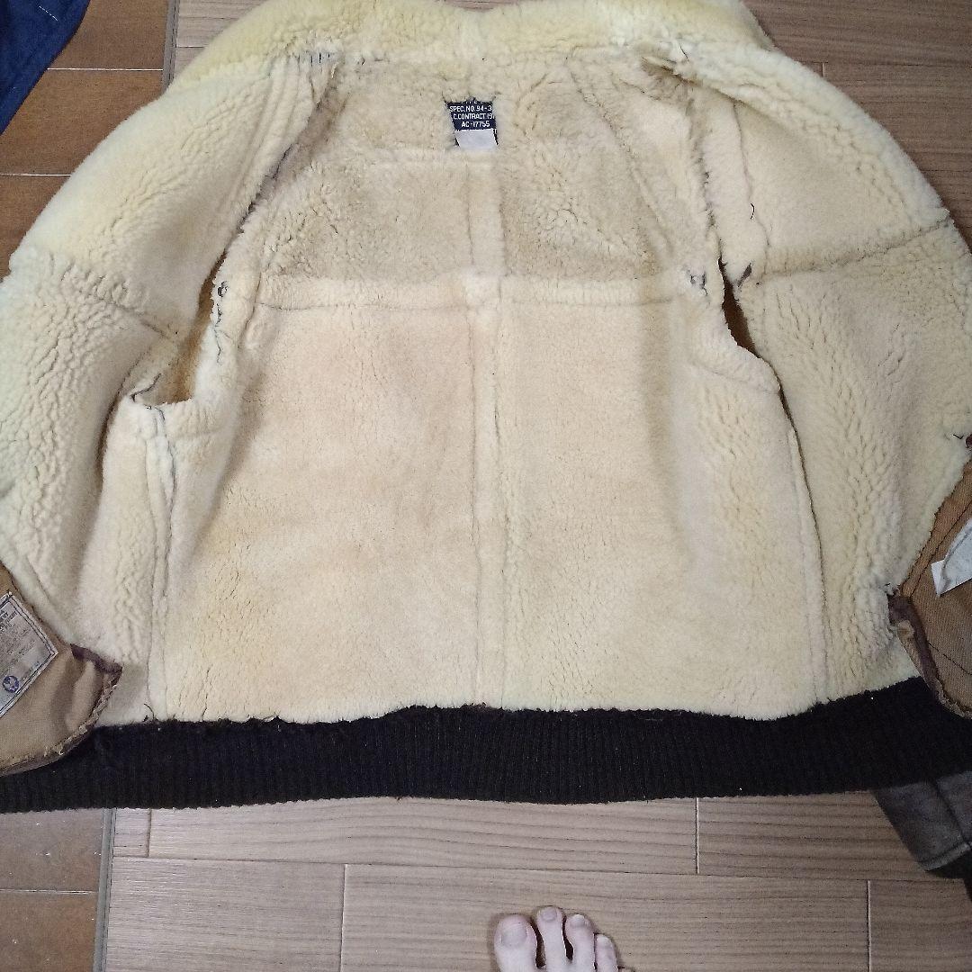 AVIREX B-6ビンテージシープスキンムートンジャケット