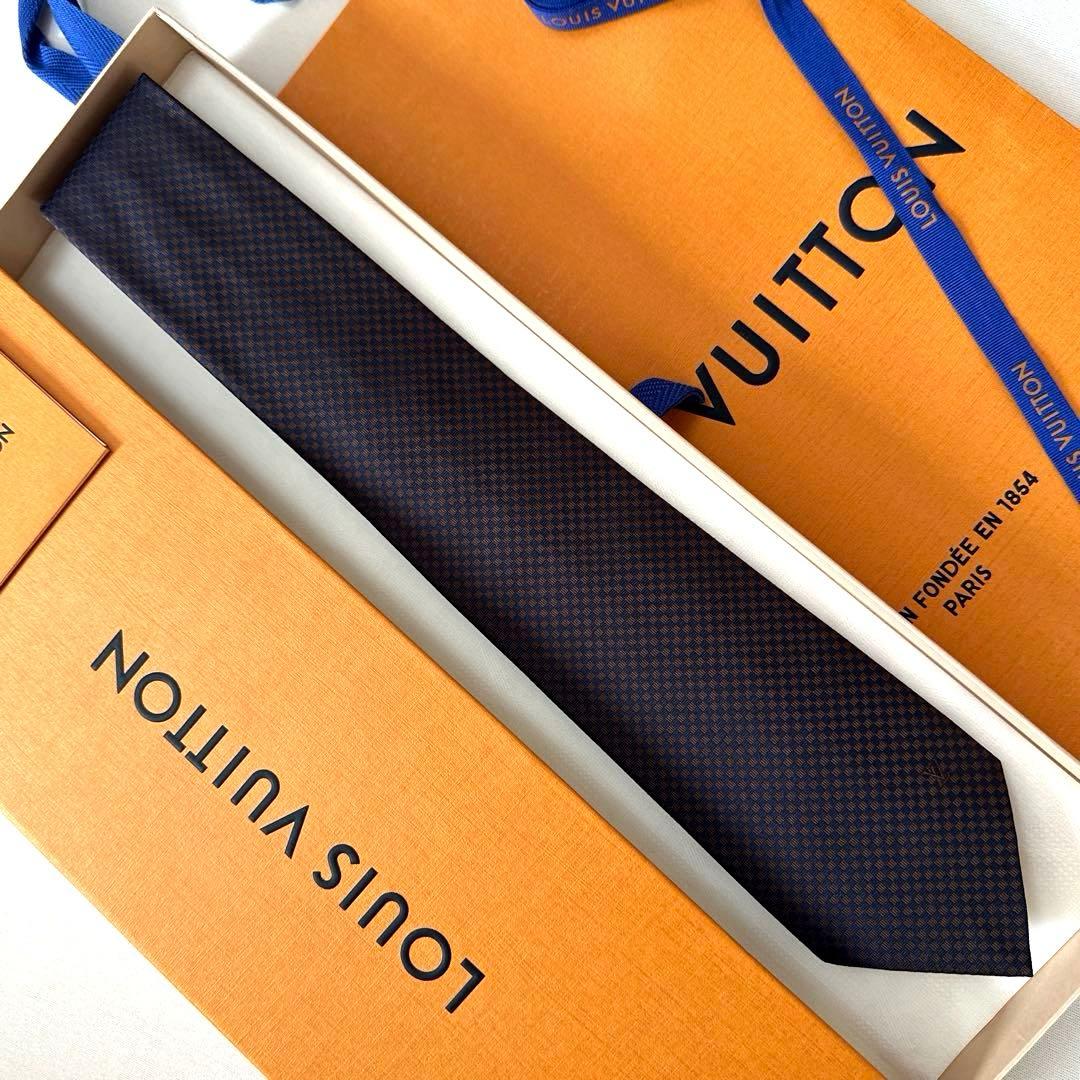 ルイ ヴィトン ネクタイ・マイクロダミエ 新品 未使用