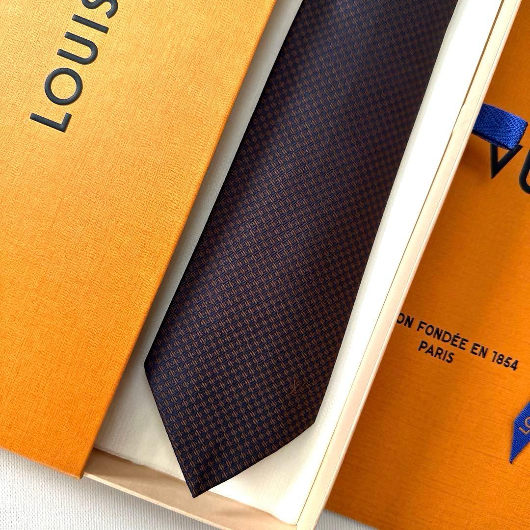 ルイ ヴィトン ネクタイ・マイクロダミエ 新品 未使用