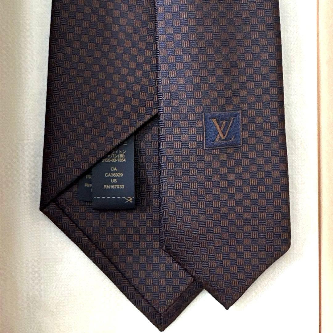 ルイ ヴィトン ネクタイ・マイクロダミエ 新品 未使用