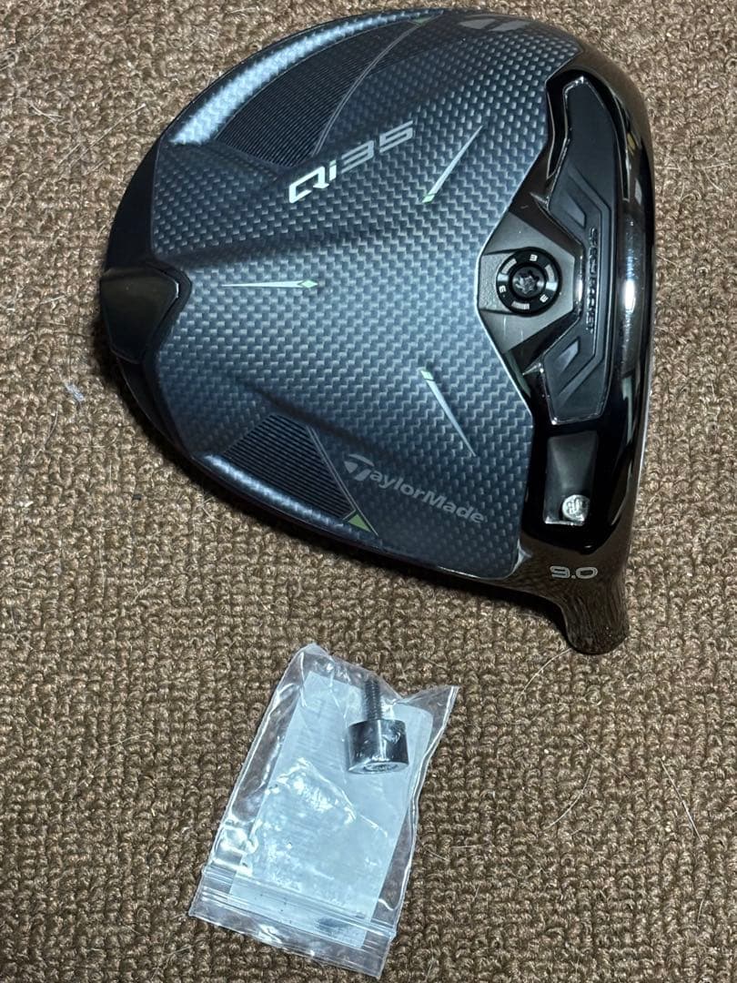 テーラーメイドqi35ドライバー 9.0度ヘッドのみ8gウエイト付き