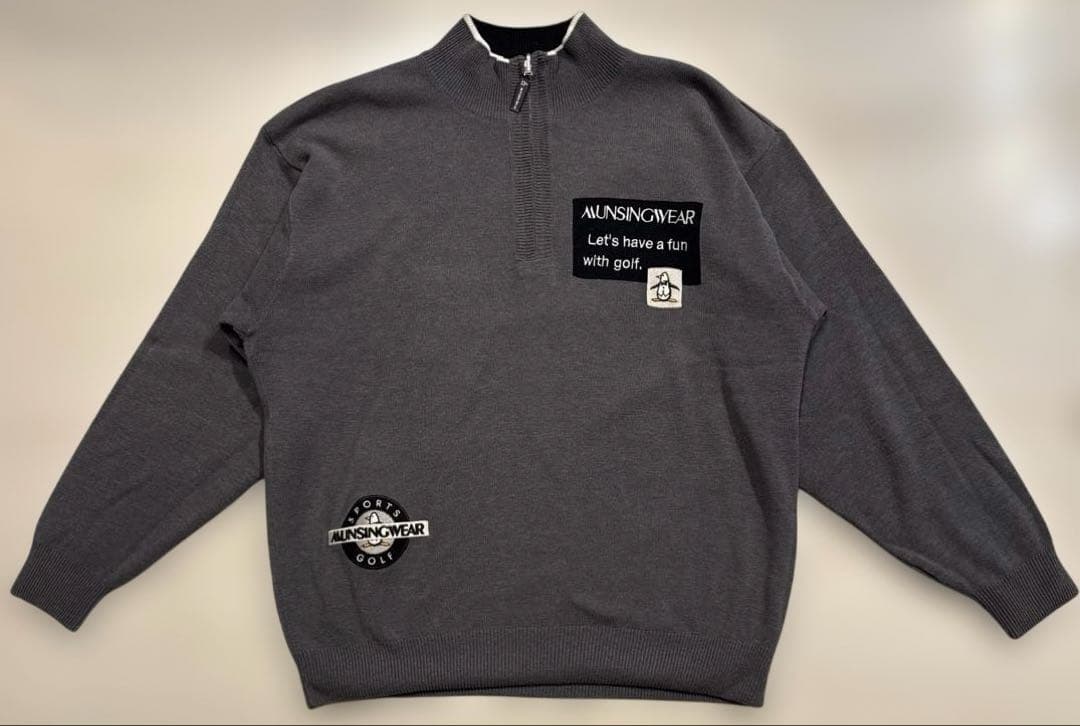 マンシングウェア　グランドスラム　メンズ　リバーシブル　ニット　セーター　L