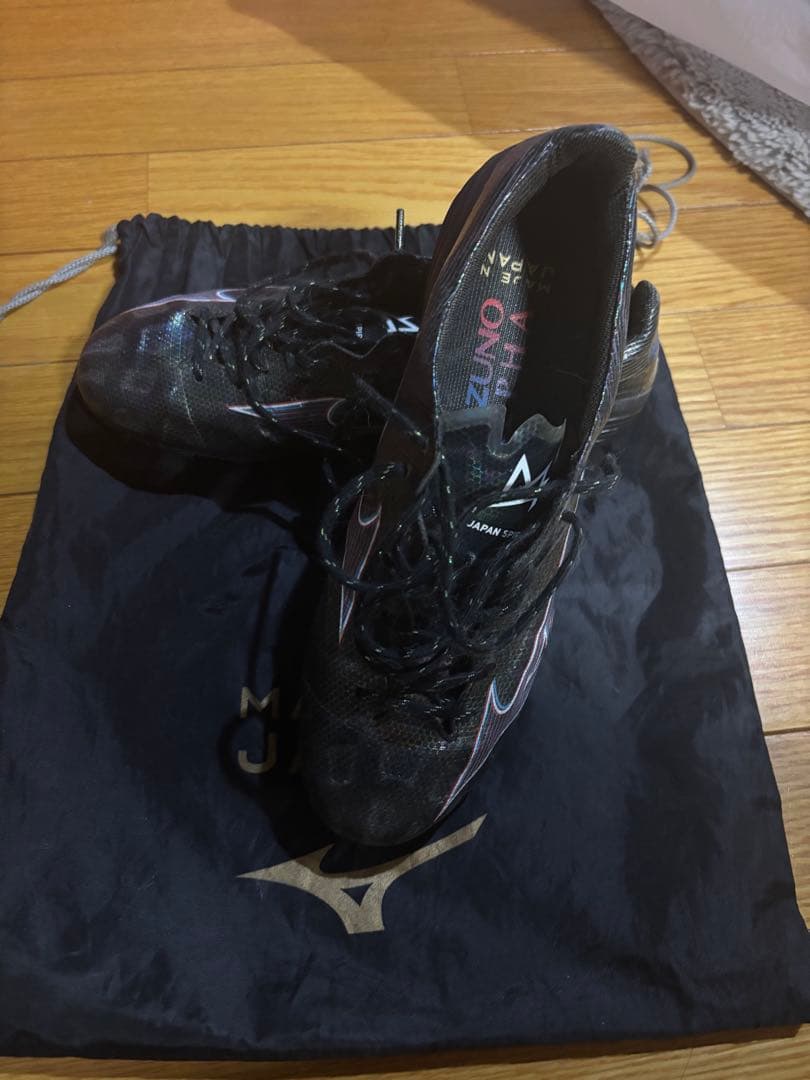 MizunoアルファJAPANブラック スパイク