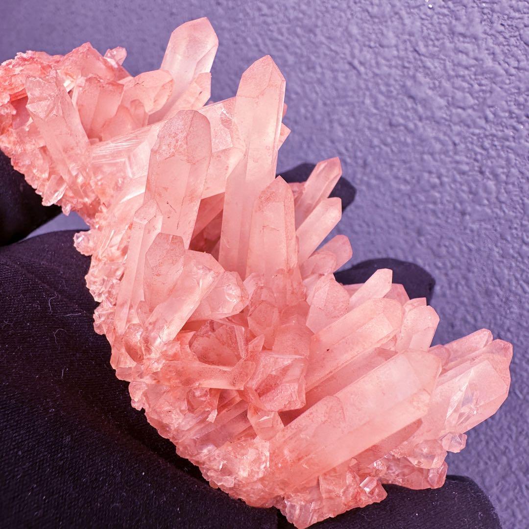 爆レア❗️浄化❗️超綺麗♡超強いパワー ピンク ヒマラヤ クラスター天然石A1552