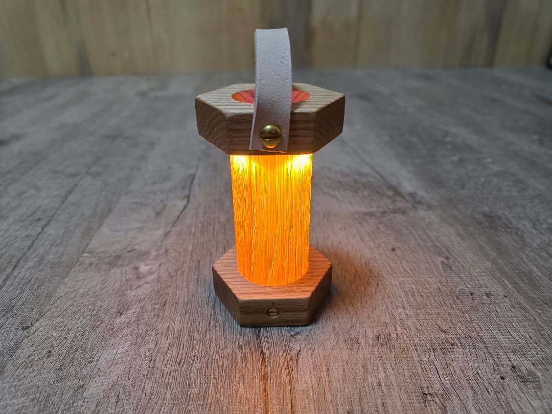 ゴールゼロ ランタンシェード カスタム オーク 無垢材 ホヤ ルーク