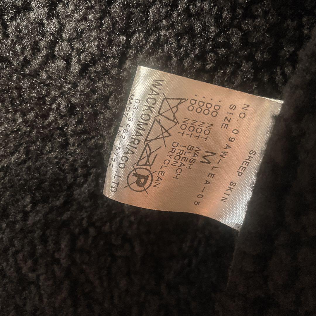 美品 WACKO MARIA G-1 ムートン レザージャケット M ワコマリア