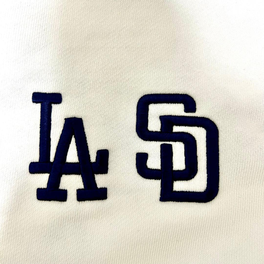 Lサイズ MLB ソウルシリーズ ドジャース パドレス パーカー 白 大谷翔平