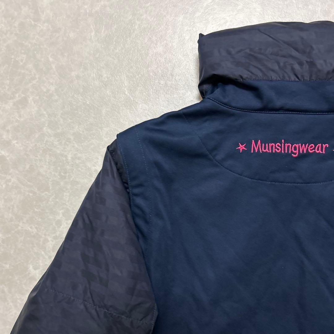 マンシングウェア★撥水★袖着脱可能★中綿★ジップジャケット【レディースサイズL】